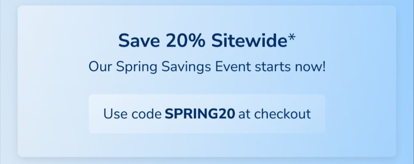 Spring Savings Sale